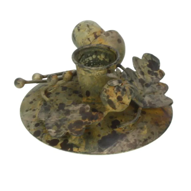 kandelaar met bladeren